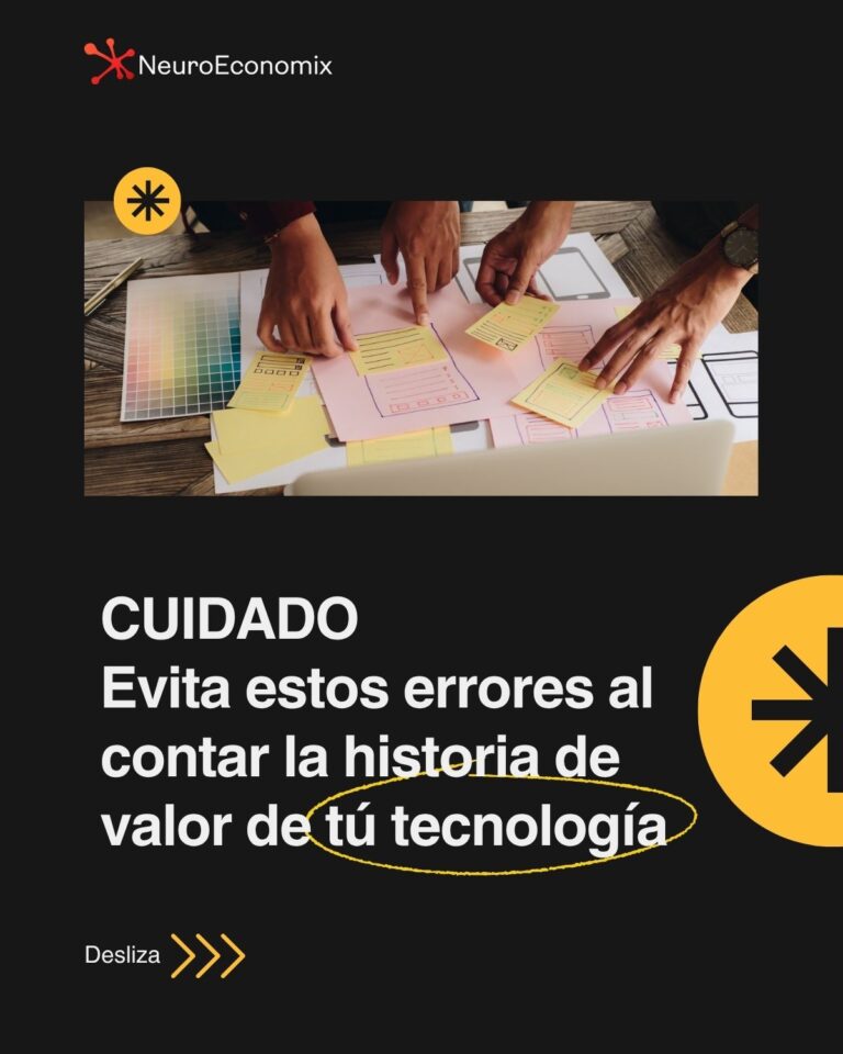 4 errores al contar la historia de valor de tú tecnología