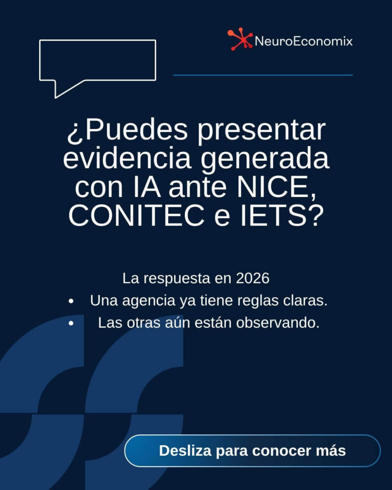 ¿Puedes presentar evidencia generada con IA ante NICE, CONITEC e IETS?
